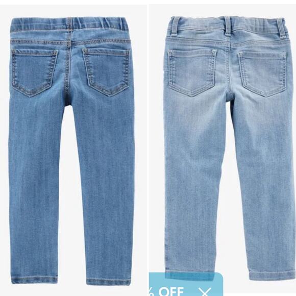 Carter's OshKosh B'gosh Baby Elastic-Waist Skinny Jeans (Bundle of 2) - Size 6M - Picture 2 of 6